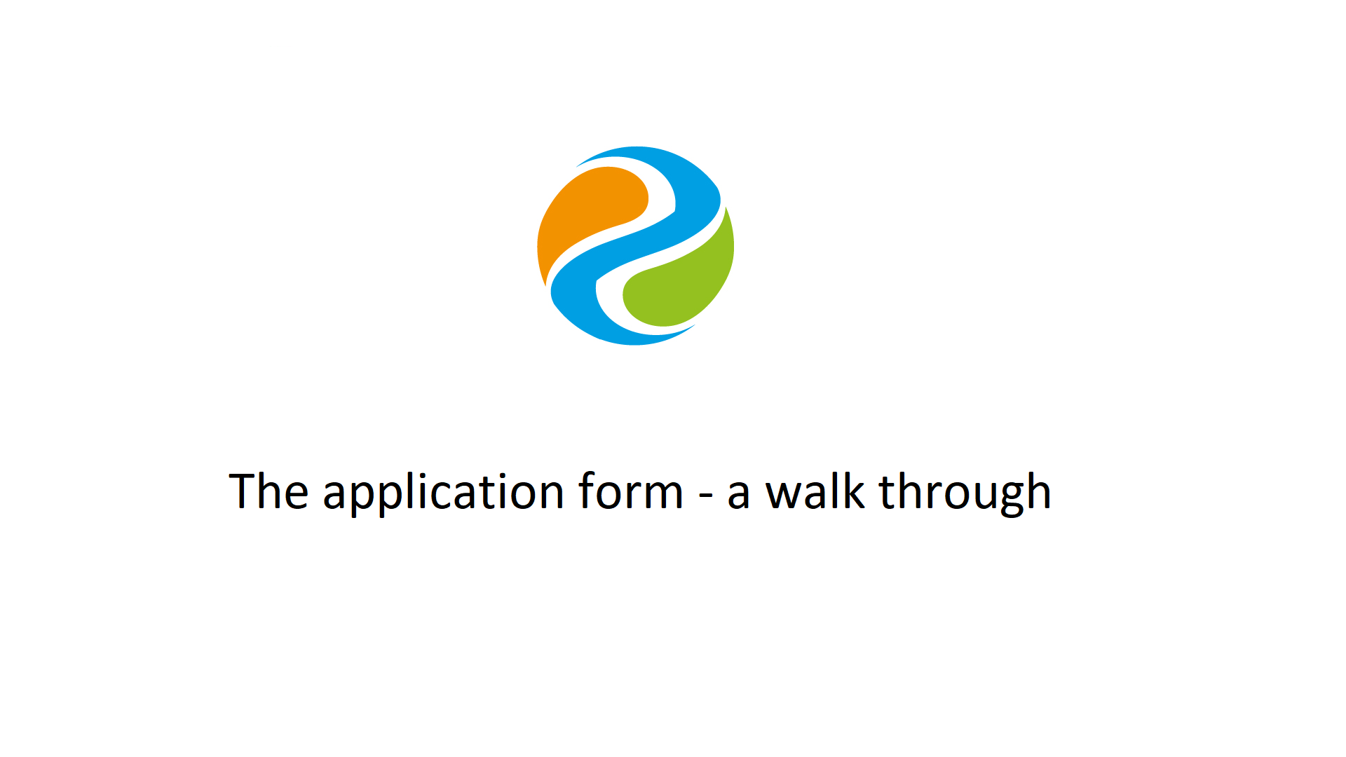 the application form